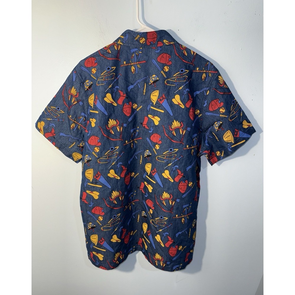 CHUCKY Men's Good Guys Child's Play Button Shirt Halloween NEW NWT Size L - Picture 6 of 6